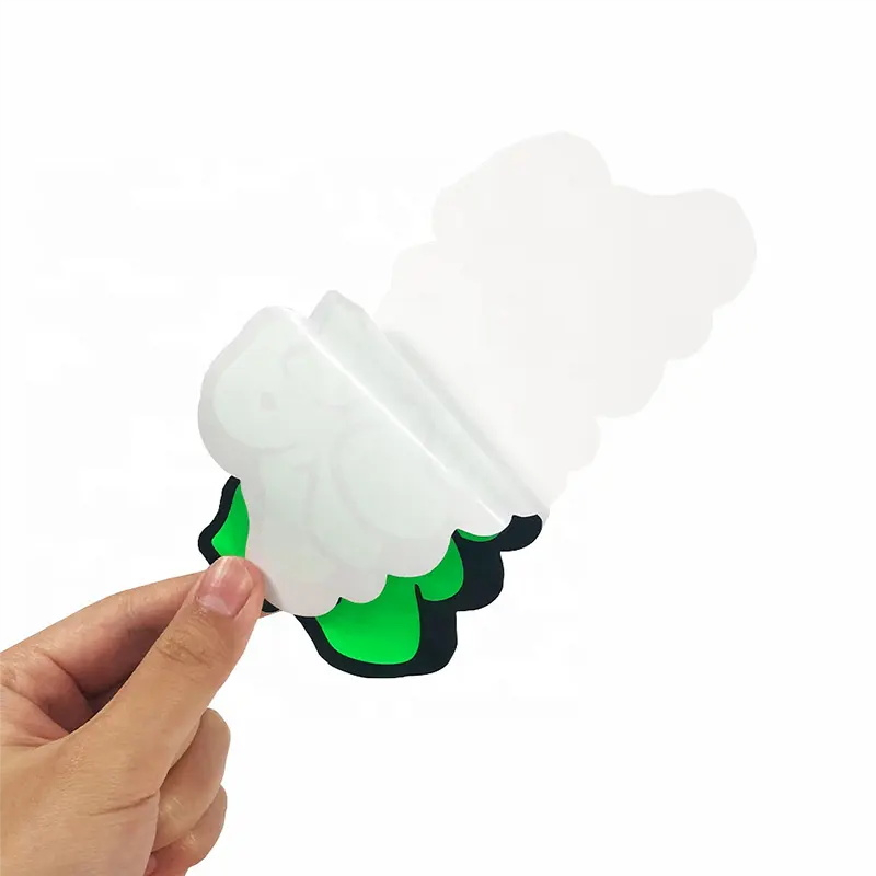Fluorescent kiss cut stickers